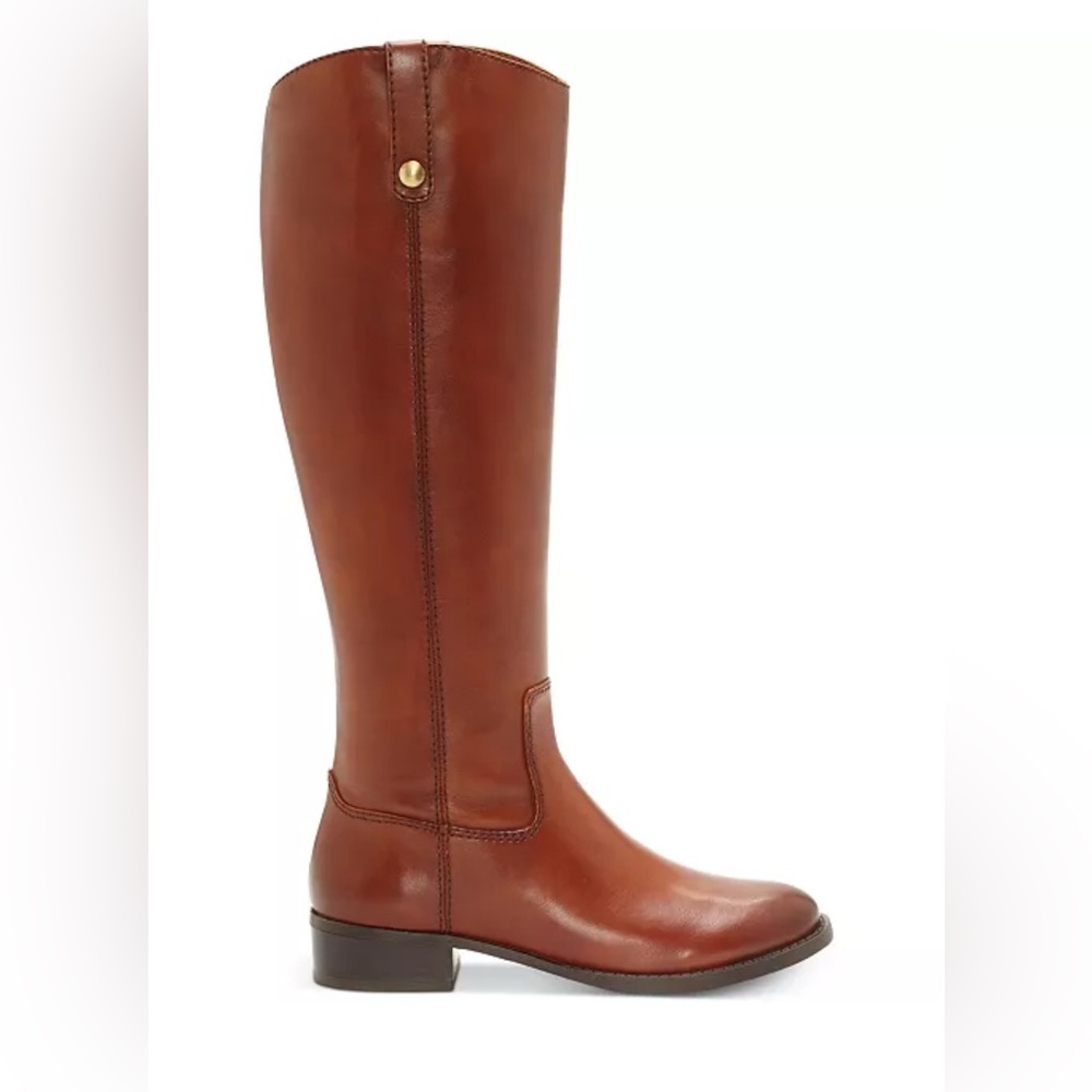 I.N.C. International Concepts Fawne Cognac Leather Knee High Riding Boots (NIB) - Picture 4 of 13